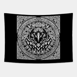 Celtic Raven Mandala Tapestry