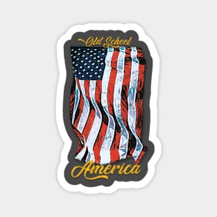 Old School America Magnet