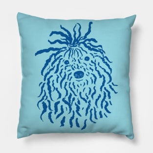 Puli (Sky Blue and Blue) Pillow