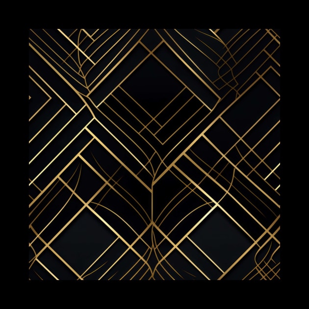 Golden Lattice: Luxurious Linearity in Gold by star trek fanart and more