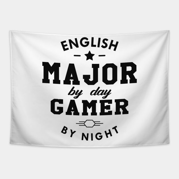 English Student and Gamer - English Major by day gamer by night Tapestry by KC Happy Shop