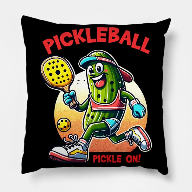 Funny Pickleball Shirt Pillow by Indigo Lake