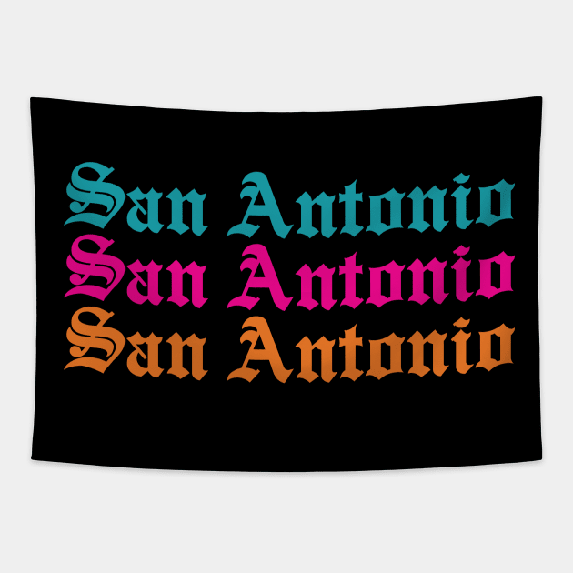 San Antonio Old English Tapestry by TheCraftyDrunkCo