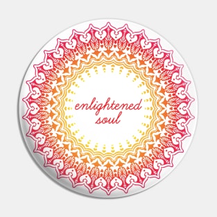 Enlightened Soul - Meditation Mandala Print Design GC-092-17 Pin