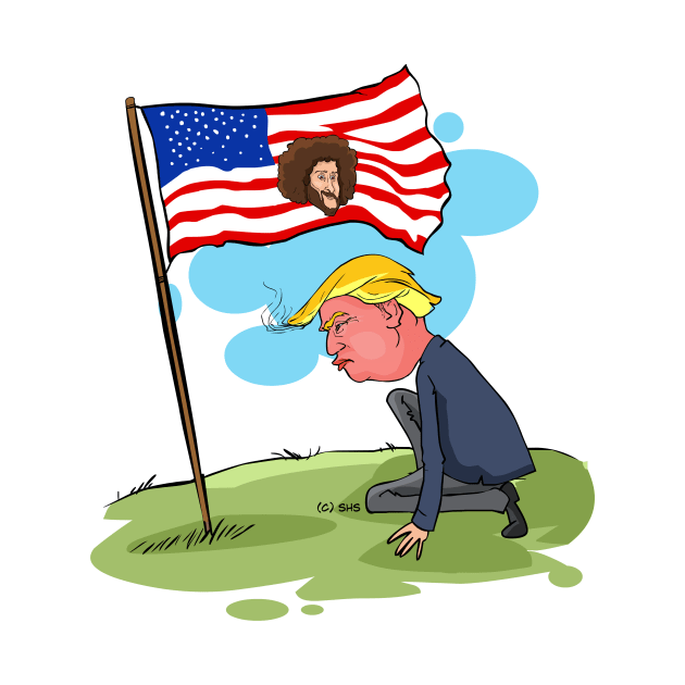 Trump Kaepernick US Flag by ssbond