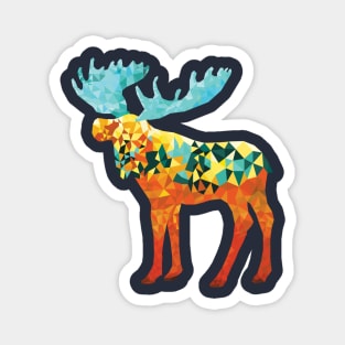 Triangimal Moose Magnet