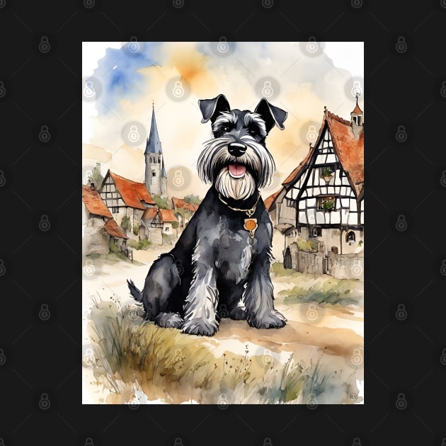 Schnauzer Dog by ArtShare