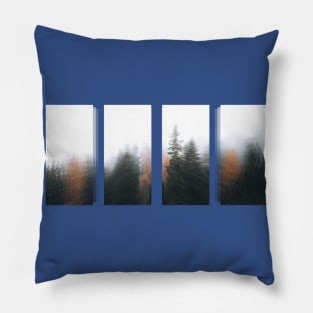 Misty Pine Forest T-Shirt Pillow