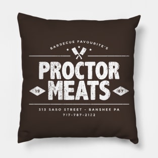 Proctor Meats t-shirt (aged look) Pillow