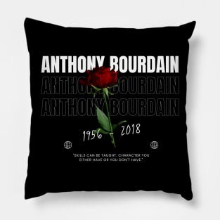 Anthony Bourdain // Flower Pillow