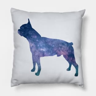 Boston Terrier Out of this World - Space Theme Dog Pillow