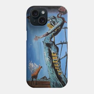 Painting The Burning Giraffe Salvador Dali T-Shirt T-Shirt Phone Case