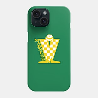 Madness HD Checkerboard Gold & White Phone Case