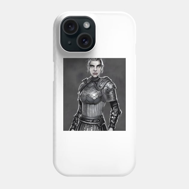 The Elder Scrolls - Nord Female Warrior Phone Case by AfroMatic