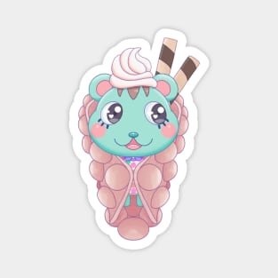 Cute Bubble Icream Cone Magnet