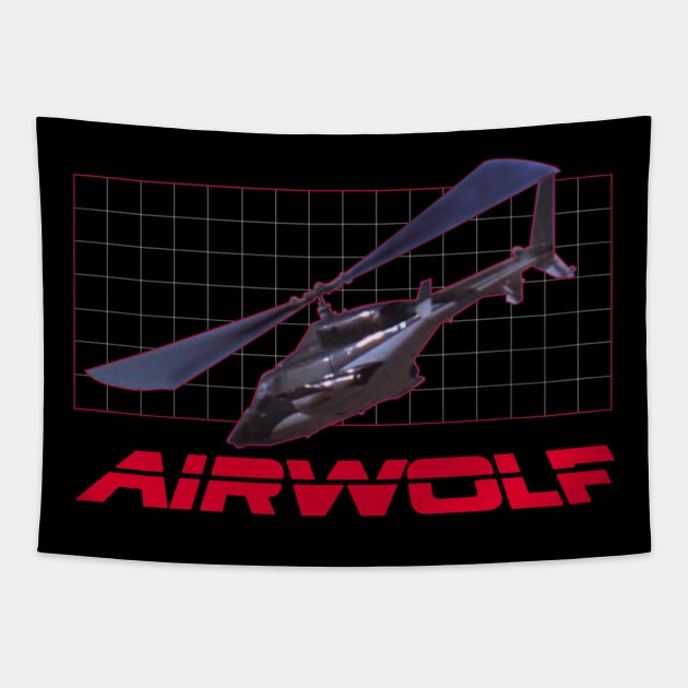 Airwolf Movie Vintage Tapestry by Jazz In The Gardens