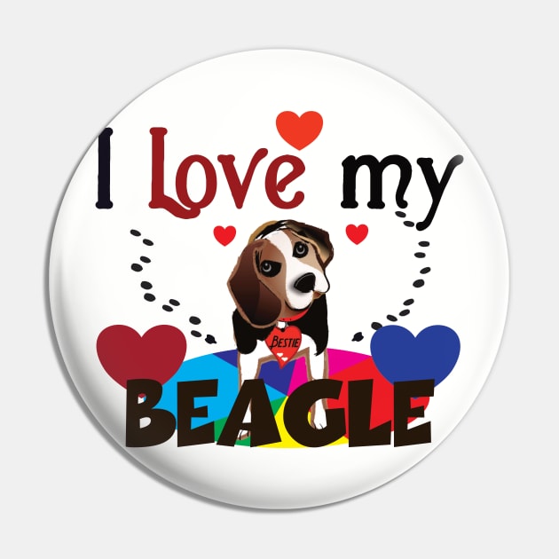 I love my Beagle Pin by Made2inspire