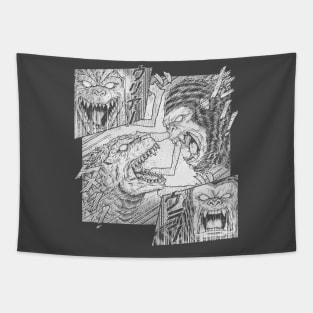 EPIC TITAN FIGHT - 1 ink Tapestry