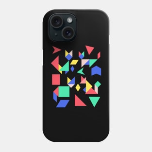 Geometric Cats colourful Phone Case