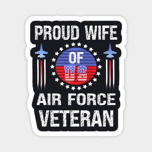 Proud Wife Of Us Air Force Veteran Womens Veterans Day Magnet