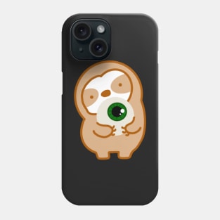 Cute Halloween Green Eyeball Sloth Phone Case