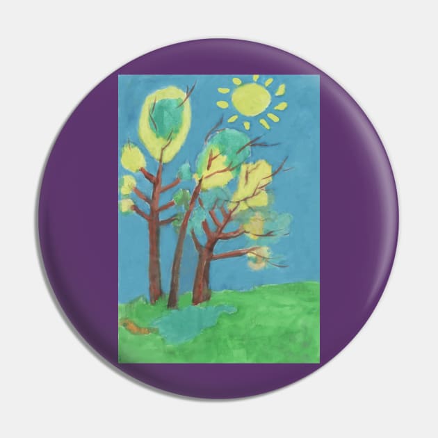 Beautiful Sunny Day Pin by Mila-Ola_Art