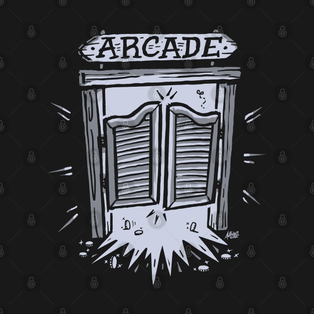 Arcade Saloon Doors - Western Barcade by BradAlbright