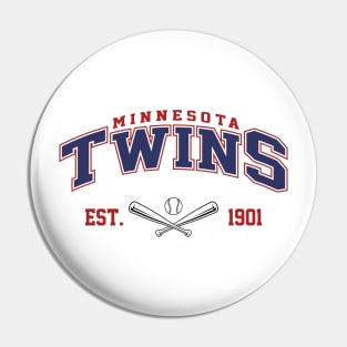 Retro Twins Pin