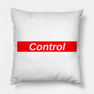 Control // Red Box Logo Pillow