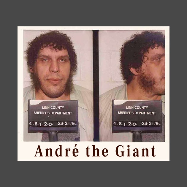 André the Giant Mug Shot by pocketlama