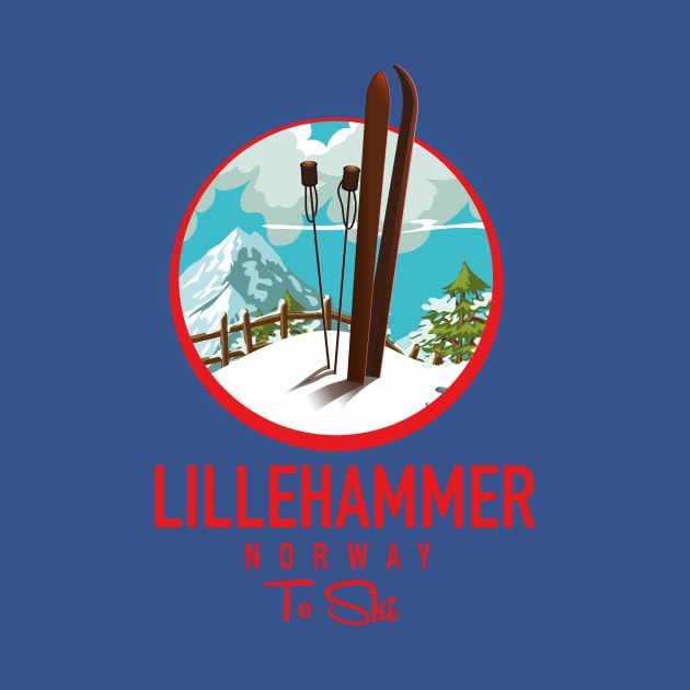 Lillehammer Norway Ski logo by nickemporium1