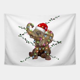 Elephant Christmas Tapestry