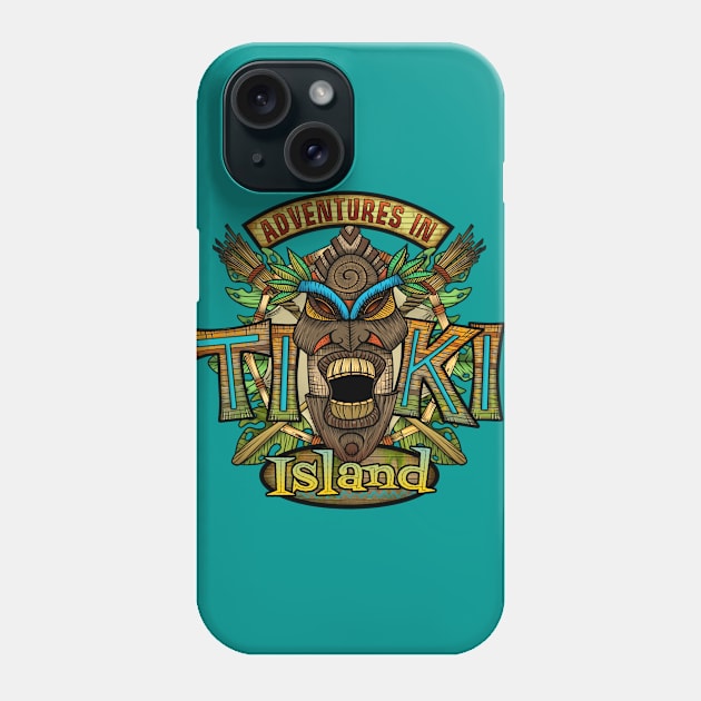 TIKI Island Phone Case by Rosado