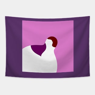 A bird on pink Tapestry