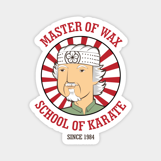 The Master of Wax Karate Magnet by gastaocared