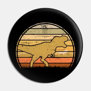 T Rex Tyrannosaurus Sunset Pin