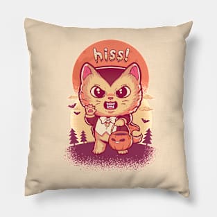 Hiss! Vampire Cat Pillow