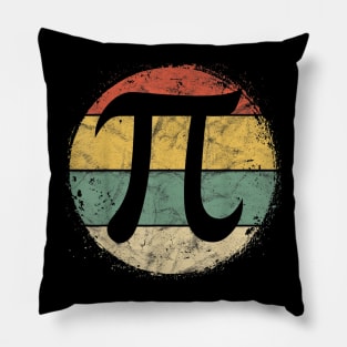 Retro Style Pi  3.14 Pi Number Symbol Math Science Gift Pillow