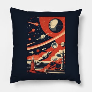 Soviet space art Pillow