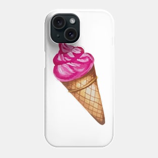 Strawberry Ice Cream Cone Phone Case