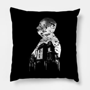 Alfred Hitchcock Silhouette Pillow