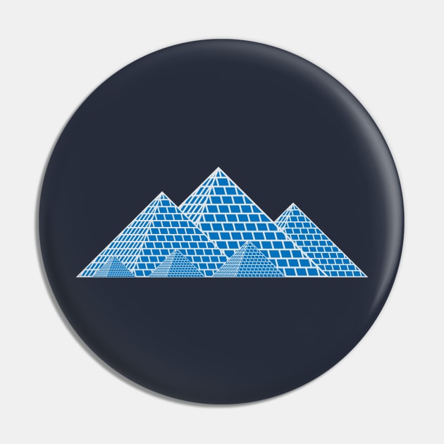 Pyramids of Egypt (blue) Pin by PabloDeChenez