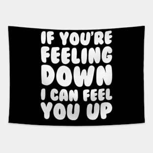 Felling Down Logo Funny Tapestry