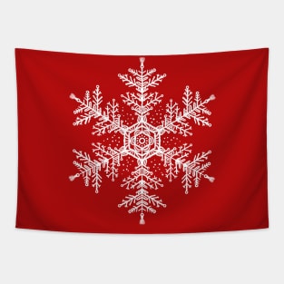 Christmas white snowflake illustration. Hand-drawn macrame snowflakes trendy illustration. Tapestry