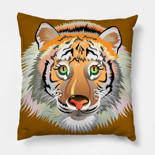 Head of tiger Pillow