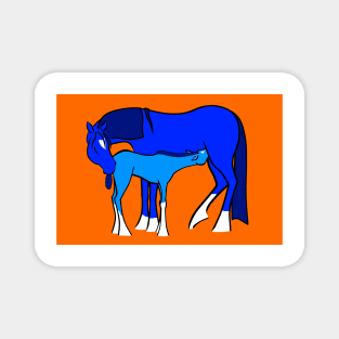 Mare and Foal 8 Magnet