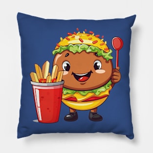 kawaii  junk food T-Shirt cute  funny Pillow