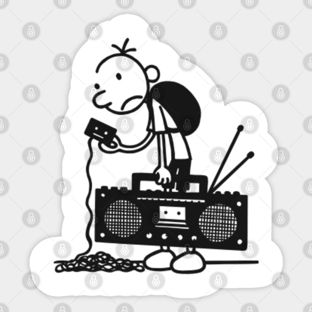 Diary Of A Wimpy Kid Old School Diary Of A Wimpy Kid Aufkleber Teepublic De