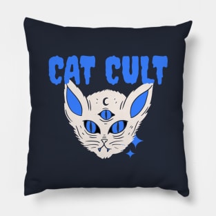 Cat Cult Wizard Cat Pillow