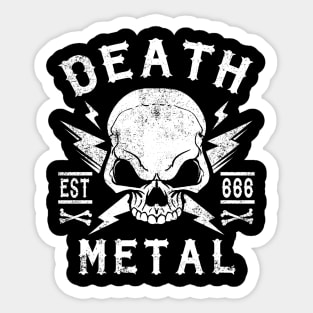 Thrash Skull Metal Stickers for Sale